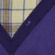 Vintage Kenzo - Kenzo Paris Golf Crew Neck Sweatshirt 1990s Large in purple and plaid