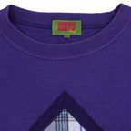 Vintage Kenzo - Kenzo Paris Golf Crew Neck Sweatshirt 1990s Large in purple and plaid