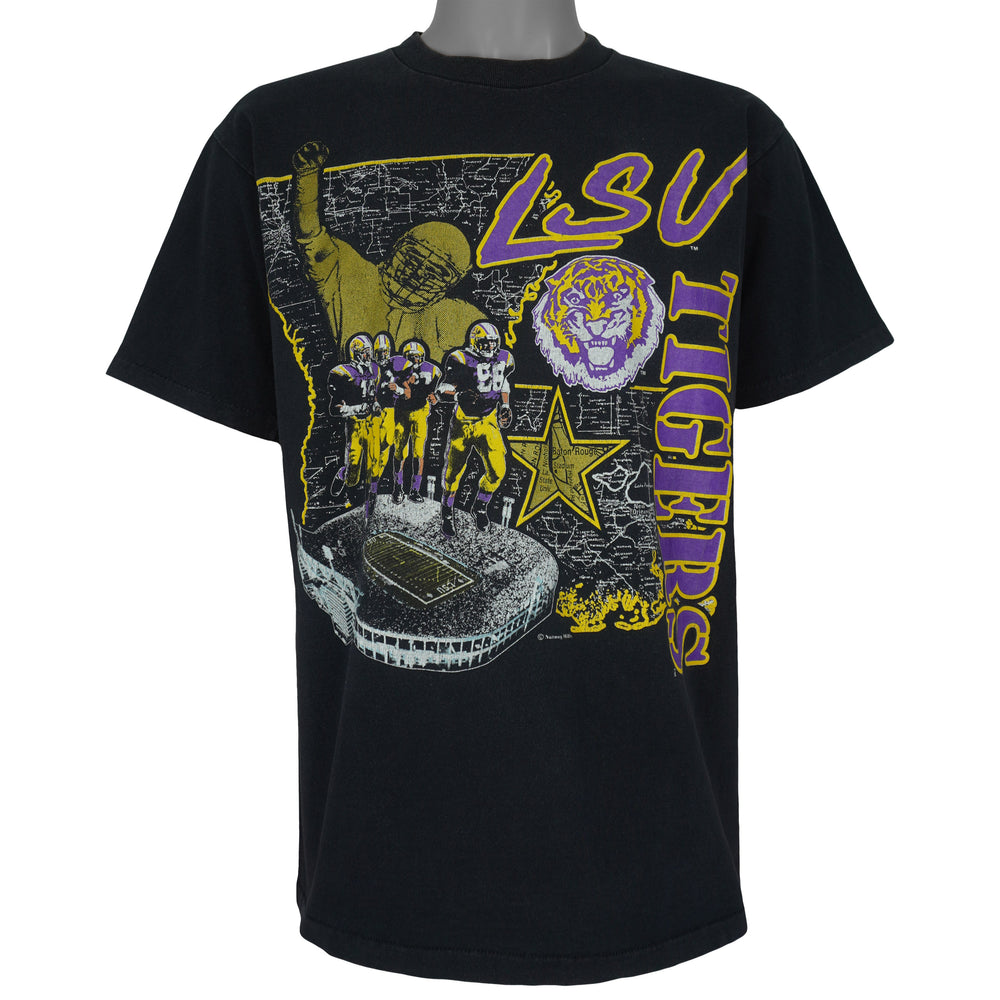 NCAA - LSU Fighting Tigers T-Shirt 1990s Large Vintage Retro 