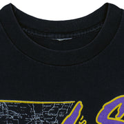 LSU Fighting Tigers black T-shirt crew-neck detail