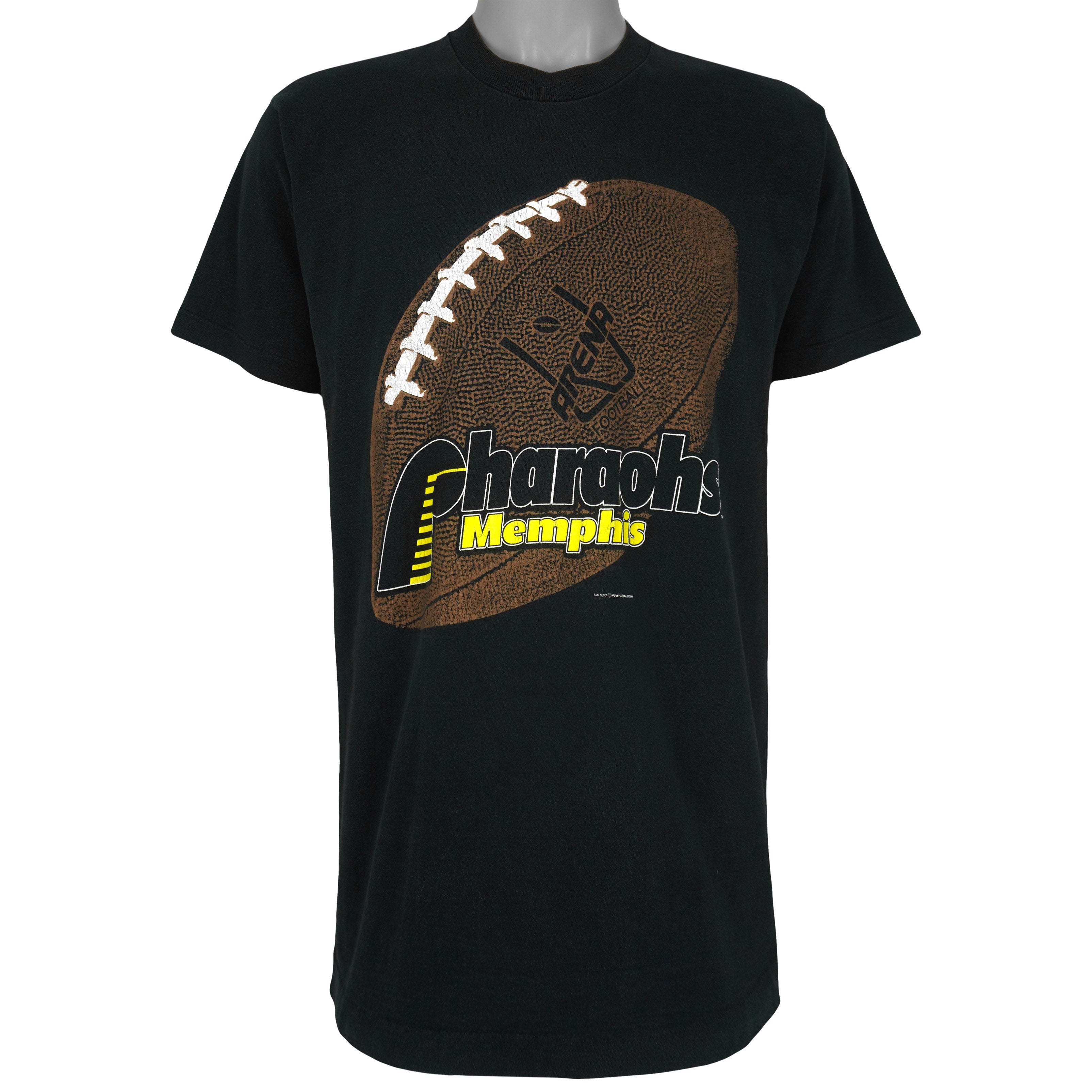 AFL (Fruit of the Loom) - Memphis Pharaohs T-Shirt 1990s Large Vintage Retro Football