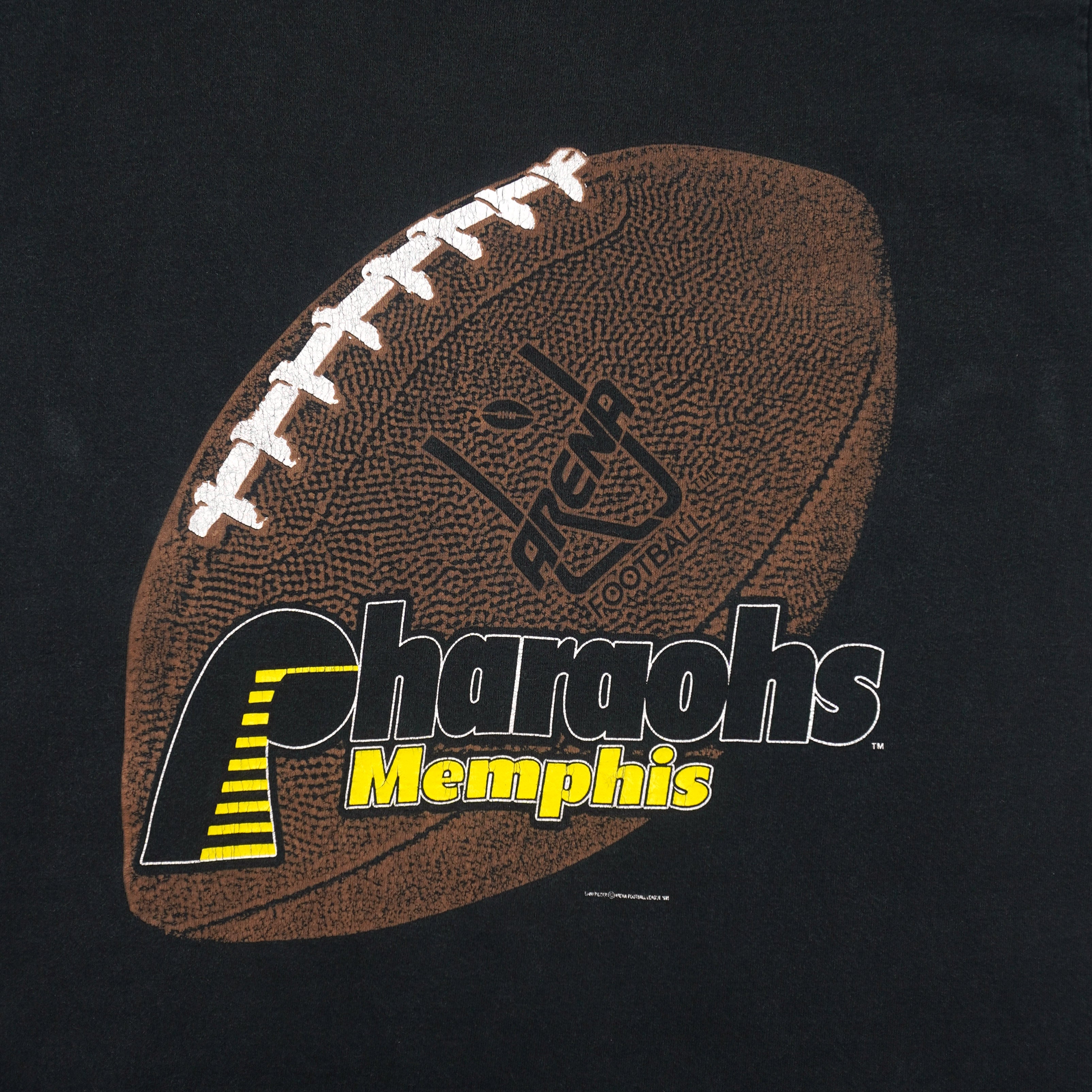 AFL (Fruit of the Loom) - Memphis Pharaohs T-Shirt 1990s Large Vintage Retro Football