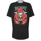 NHL (Best) - Detroit Red Wings Real Men Drop Their Gloves T-Shirt 1994 XX-Large Vintage Retro Hockey