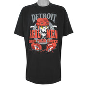 NHL (Best) - Detroit Red Wings Real Men Drop Their Gloves T-Shirt 1994 XX-Large Vintage Retro Hockey