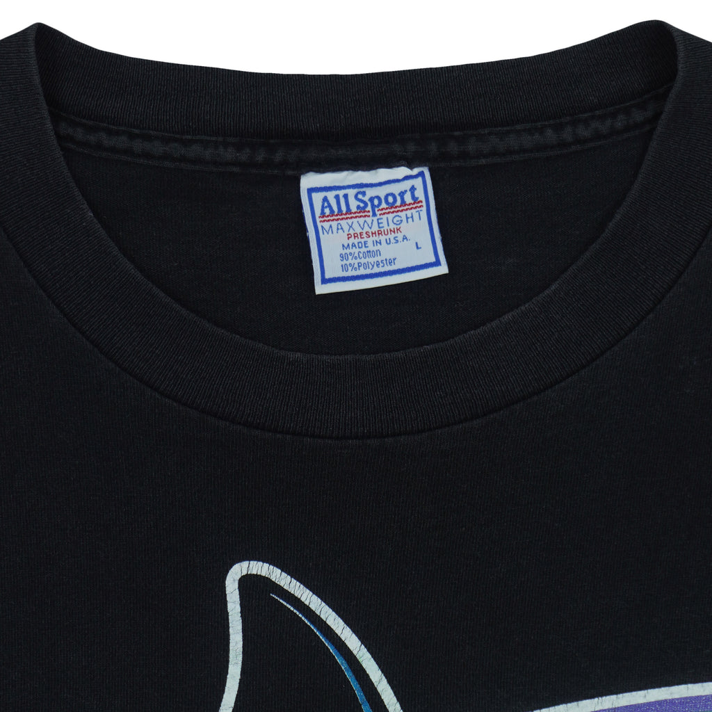 MLB (All Sport) - Tampa Bay Devil Rays T-Shirt 1995 Large Vintage Retro Baseball