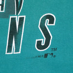 MLB (Nutmeg) - Florida Marlins Single Stitch T-Shirt 1990s Large Vintage Retro Baseball