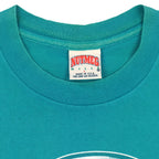 MLB (Nutmeg) - Florida Marlins Single Stitch T-Shirt 1990s Large Vintage Retro Baseball