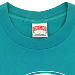 MLB (Nutmeg) - Florida Marlins Single Stitch T-Shirt 1990s Large Vintage Retro Baseball