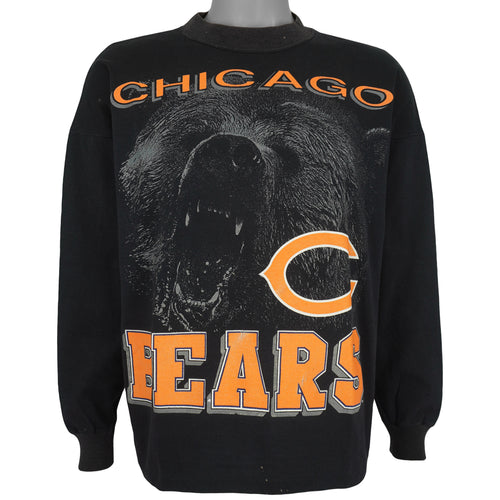 NFL (Team Rated) - Chicago Bears Animal Print Sweatshirt 1990s Large Vintage Retro Football
