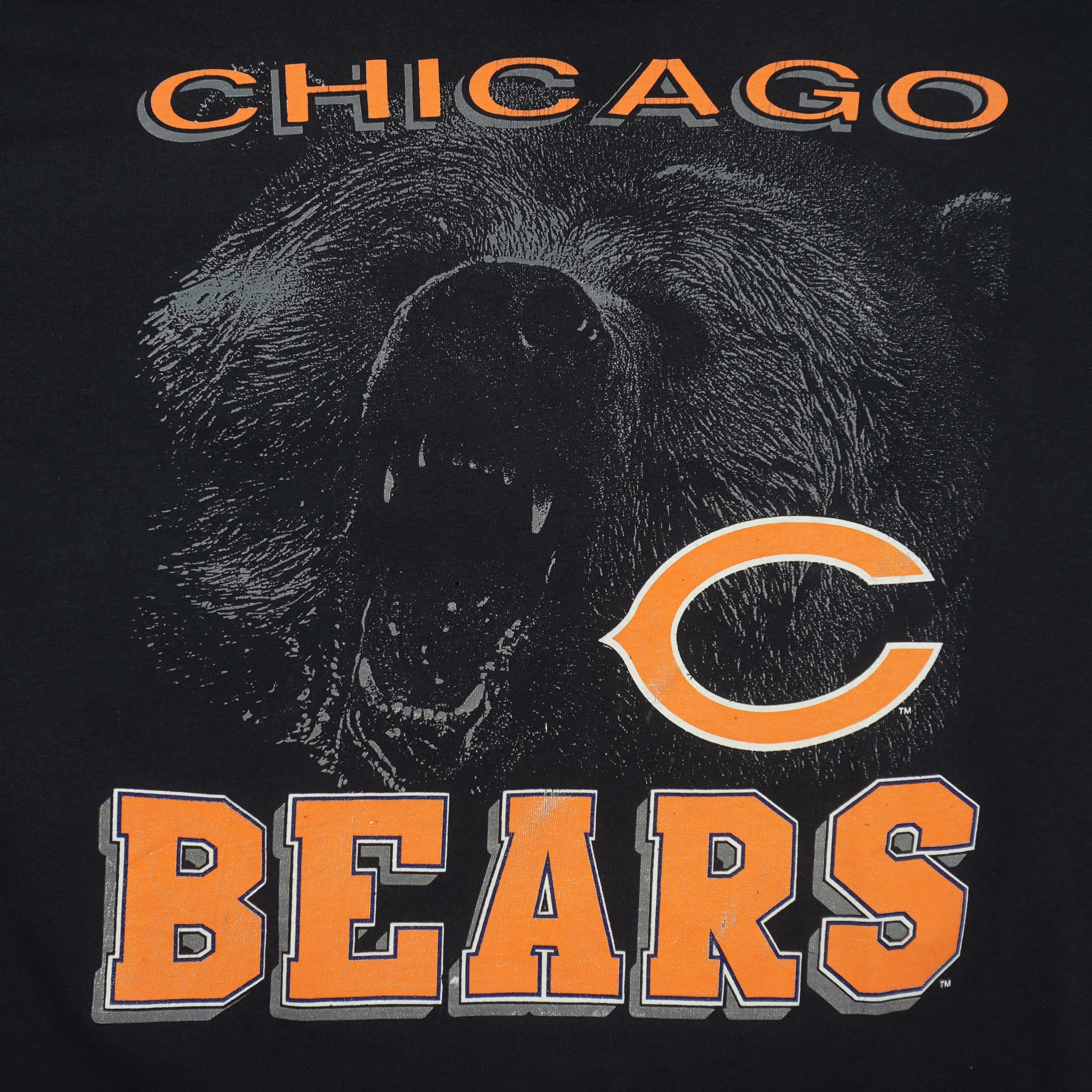 NFL (Team Rated) - Chicago Bears Animal Print Sweatshirt 1990s Large Vintage Retro Football