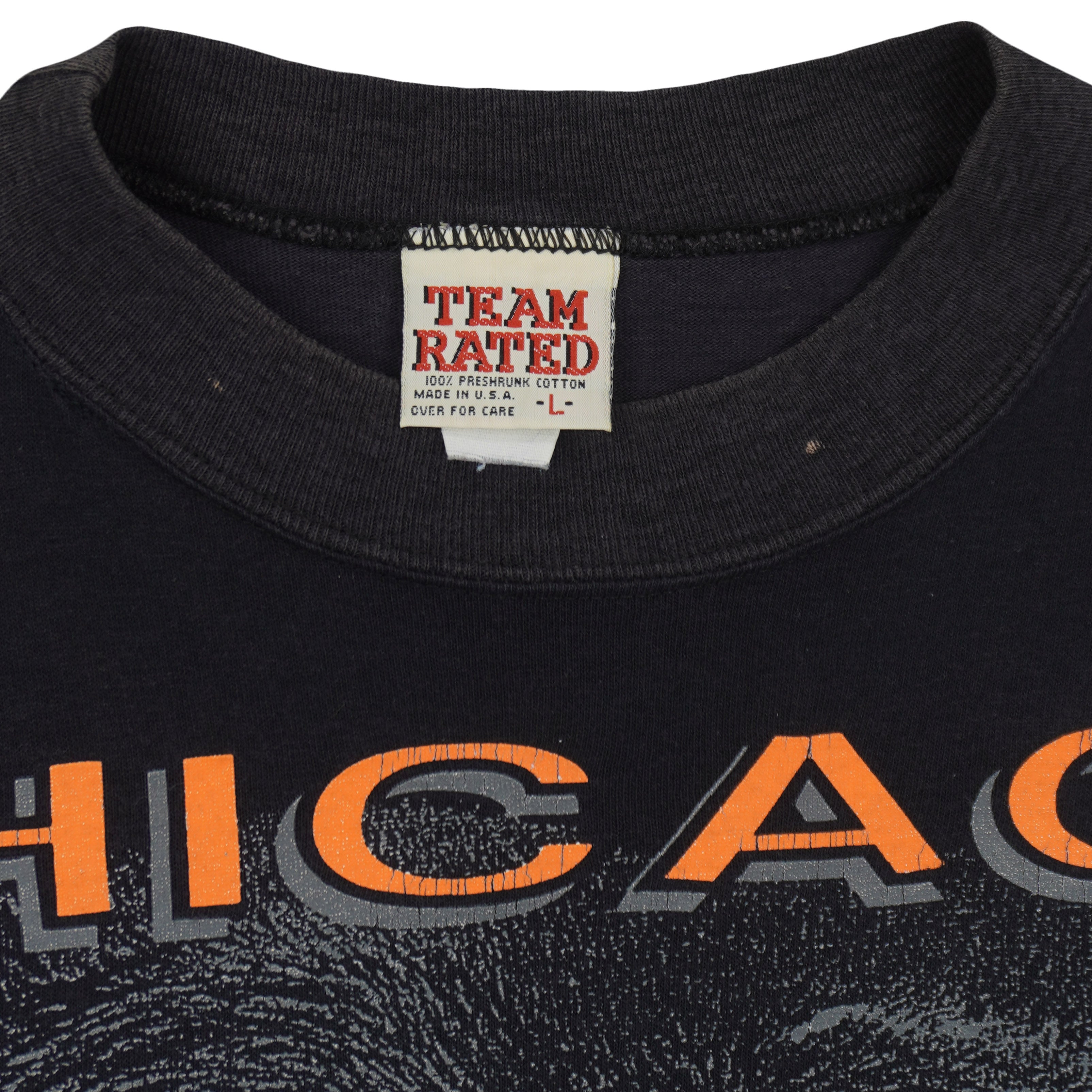 NFL (Team Rated) - Chicago Bears Animal Print Sweatshirt 1990s Large Vintage Retro Football