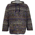 Vintage (Dude) - Abstract Tribal Pattern Hooded Jacket 1990s Large Vintage Retro