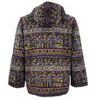 Vintage (Dude) - Abstract Tribal Pattern Hooded Jacket 1990s Large Vintage Retro