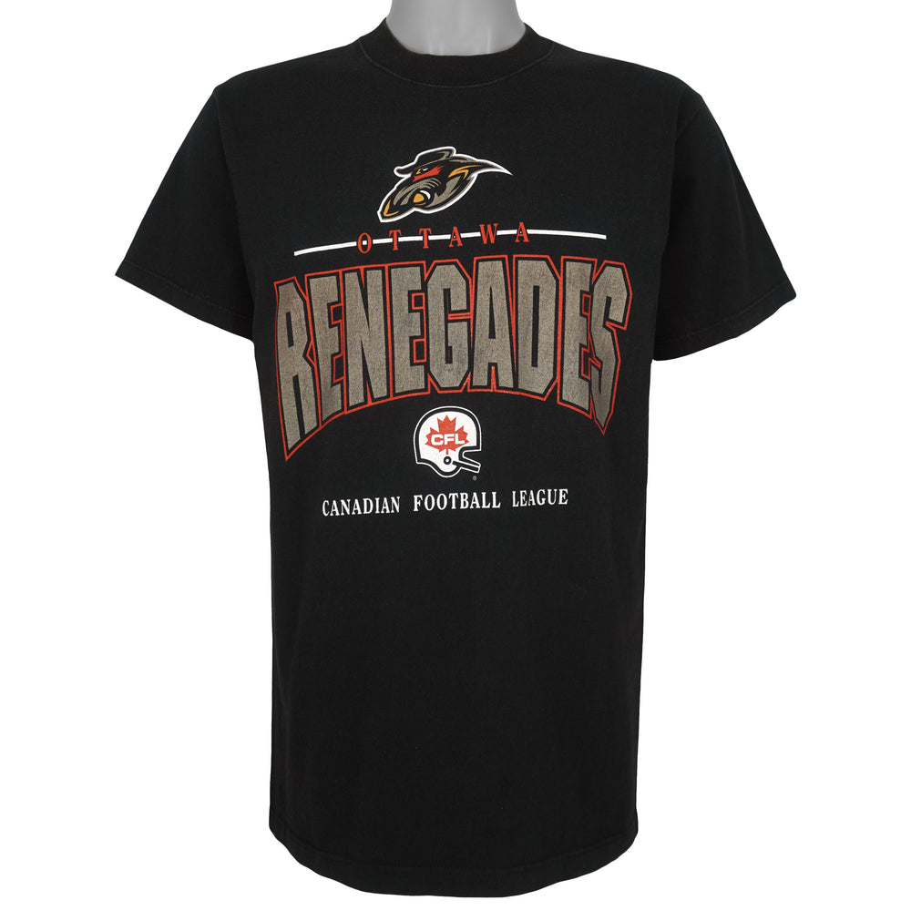 Vintage CFL (Bulletin) - Ottawa Renegades Football T-Shirt 2000s Medium in black