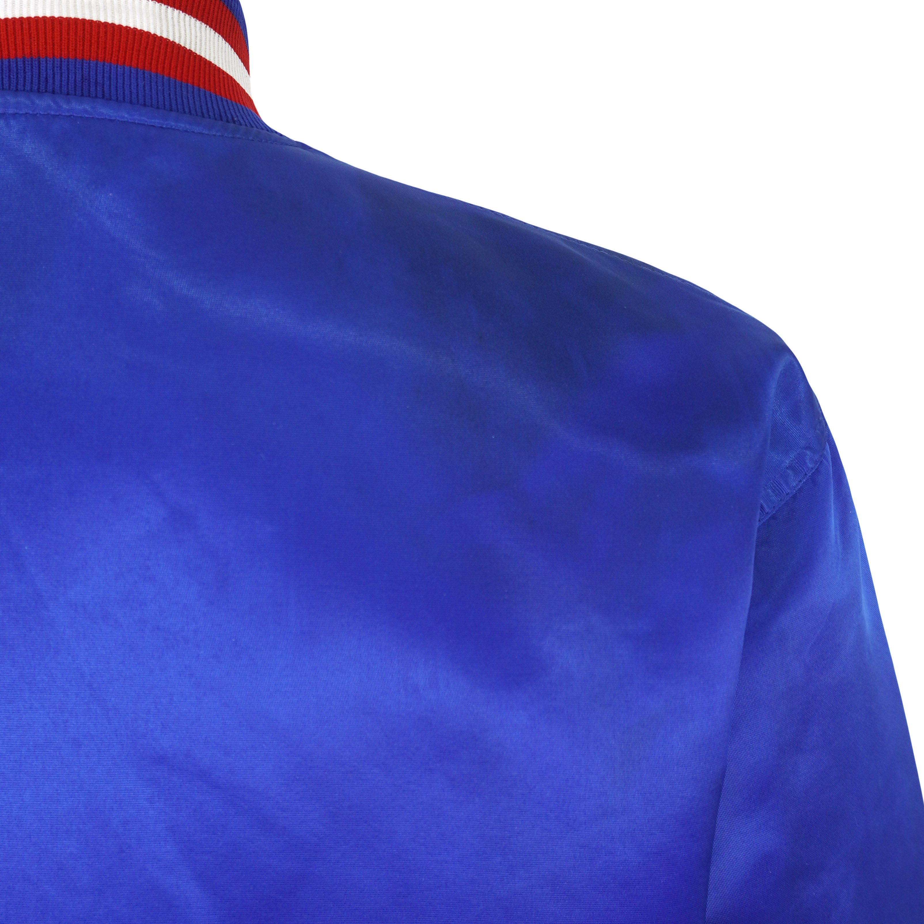 Vintage Starter (MLB) - Texas Rangers Bomber Satin Jacket 1990s Large in blue