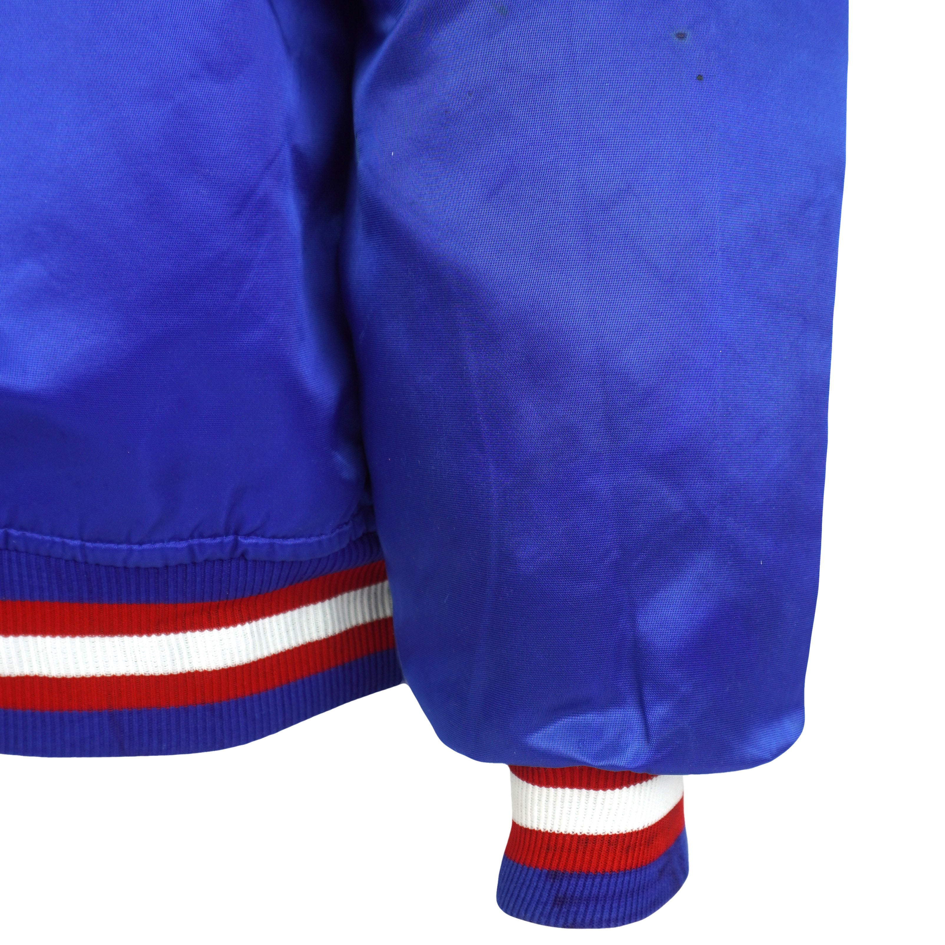 Vintage Starter (MLB) - Texas Rangers Bomber Satin Jacket 1990s Large in blue