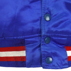 Vintage Starter (MLB) - Texas Rangers Bomber Satin Jacket 1990s Large in blue