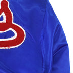 Vintage Starter (MLB) - Texas Rangers Bomber Satin Jacket 1990s Large in blue