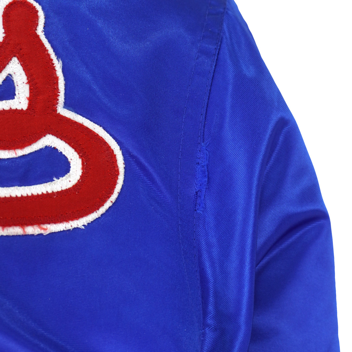 Vintage Starter (MLB) - Texas Rangers Bomber Satin Jacket 1990s Large in blue