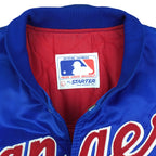 Vintage Starter (MLB) - Texas Rangers Bomber Satin Jacket 1990s Large in blue