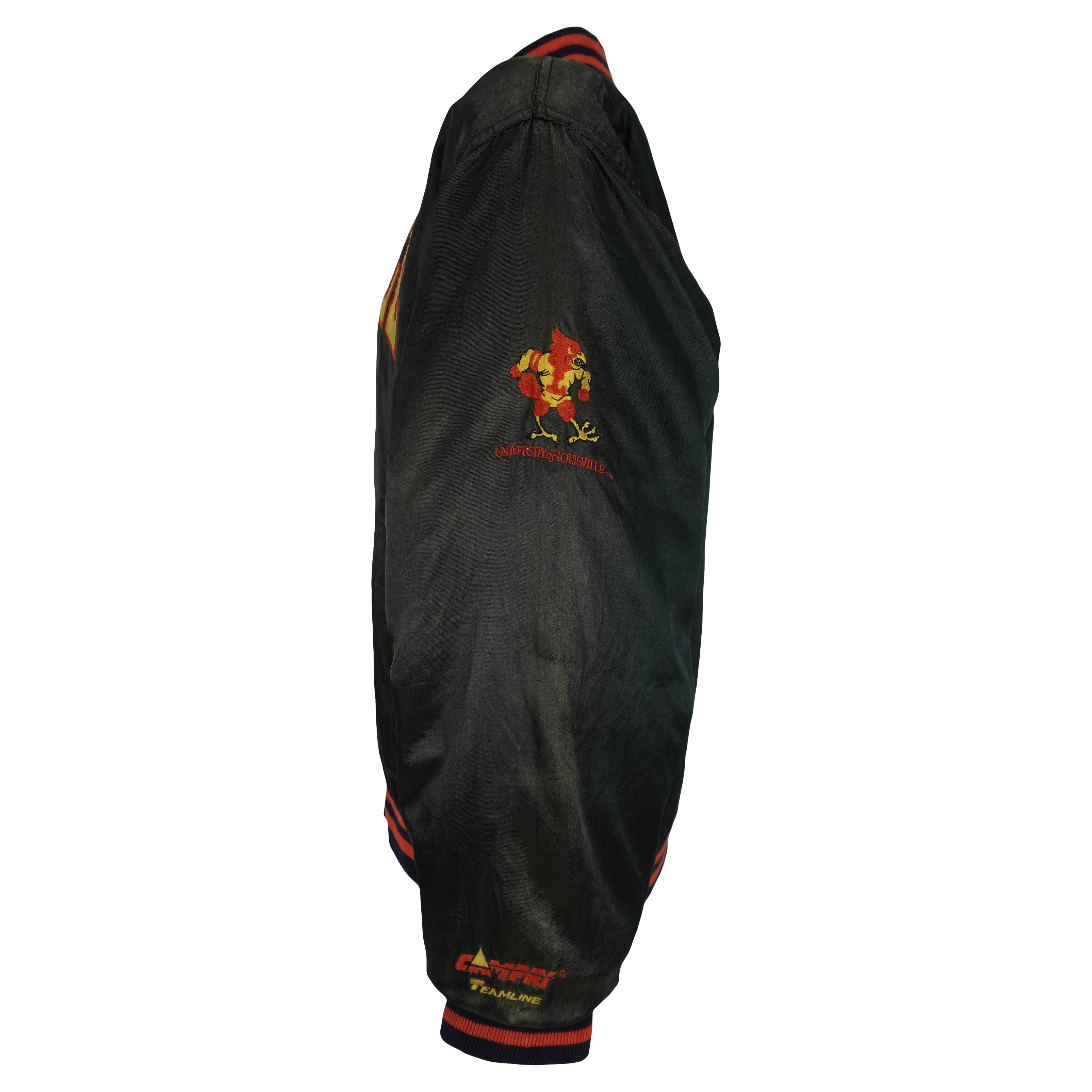 NCAA (Campri) - Louisville Cardinals Satin Jacket 1990s Large Vintage Retro