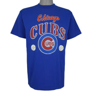 MLB (Murina's Best) - Chicago Cubs Spell-Out T-Shirt 1990s Large Vintage Retro Baseball