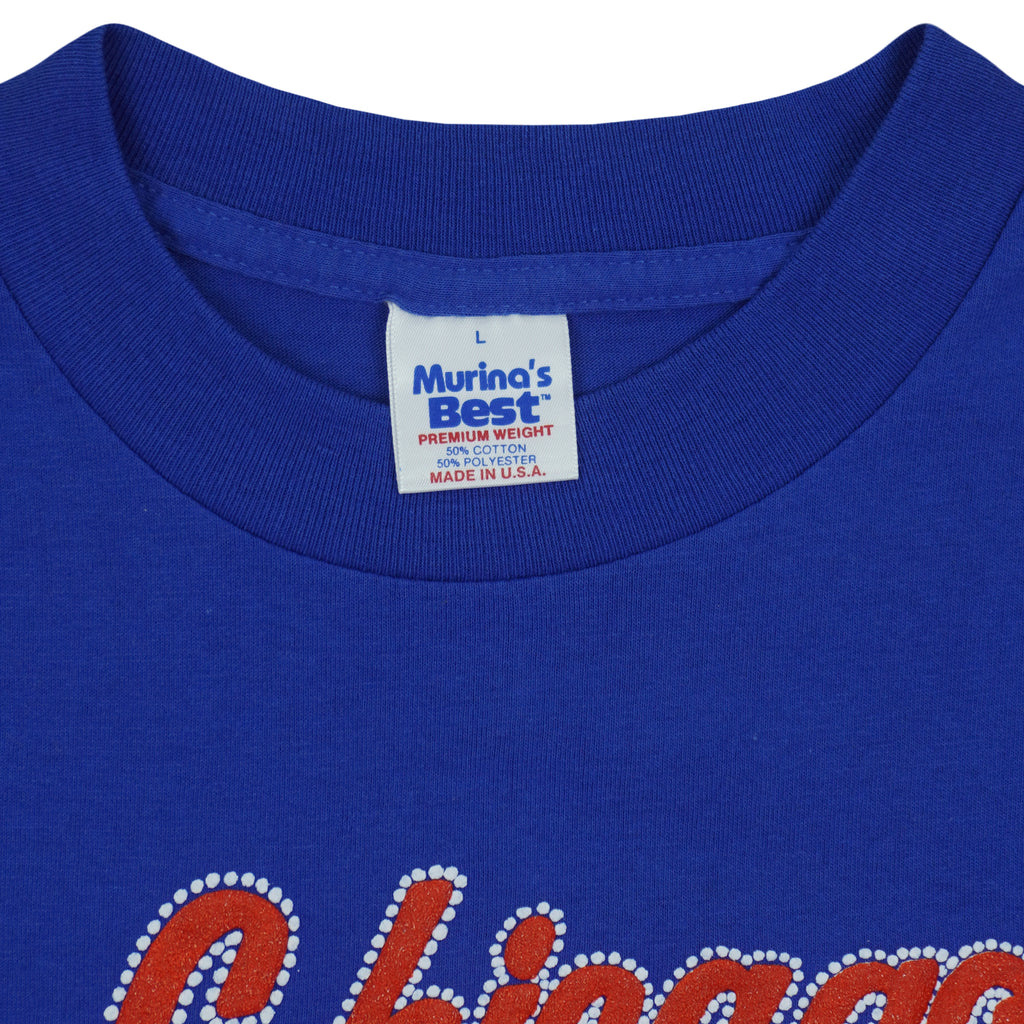 MLB (Murina's Best) - Chicago Cubs Spell-Out T-Shirt 1990s Large Vintage Retro Baseball