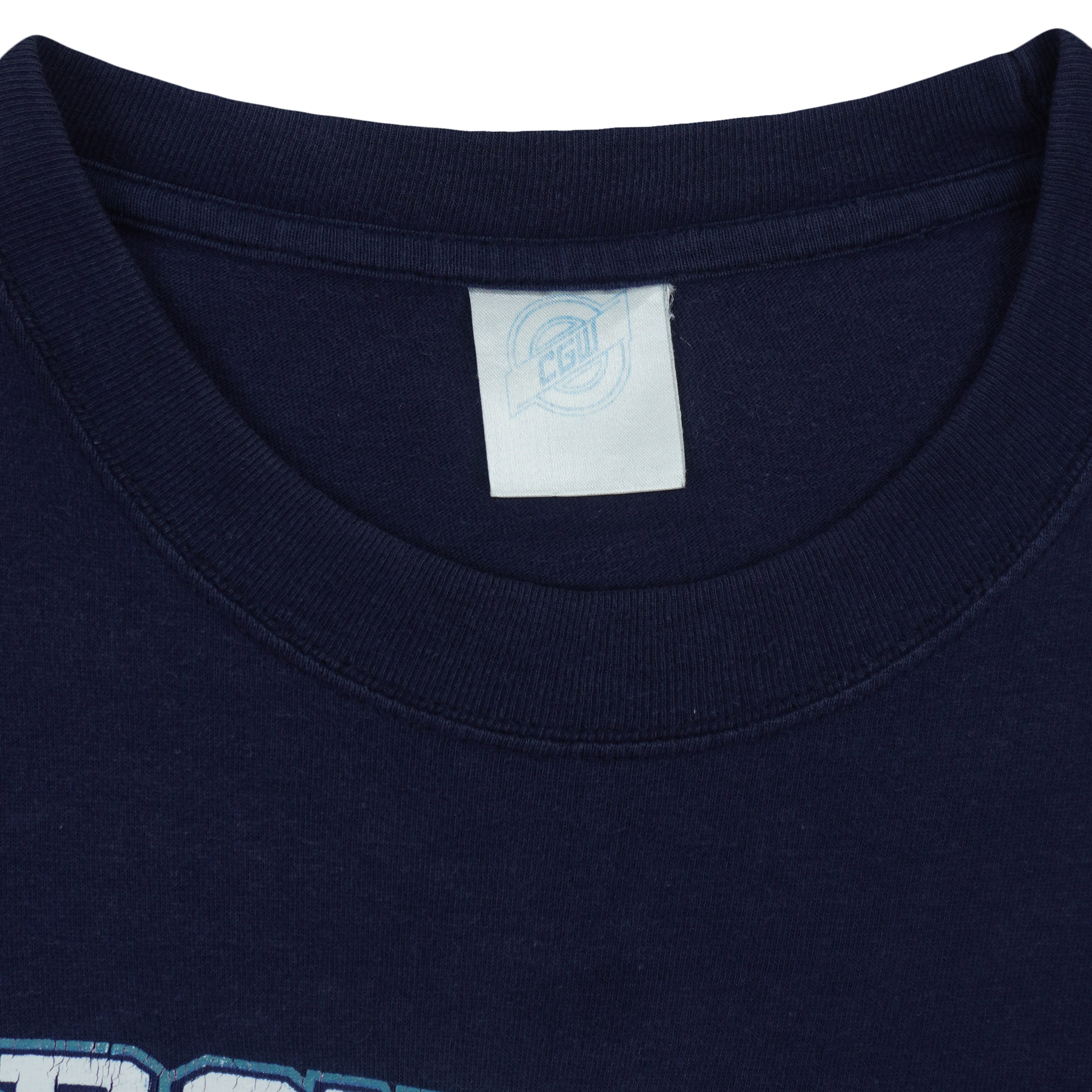 Vintage CFL (CGW) - Toronto Argonauts Helmet T-Shirt 1998 X-Large in navy and blue