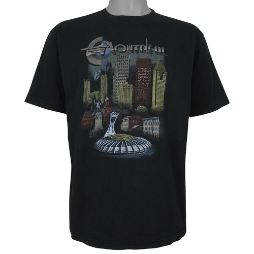 Vintage (Cityscape) - Montreal City T-Shirt 1990s Medium Vintage Retro