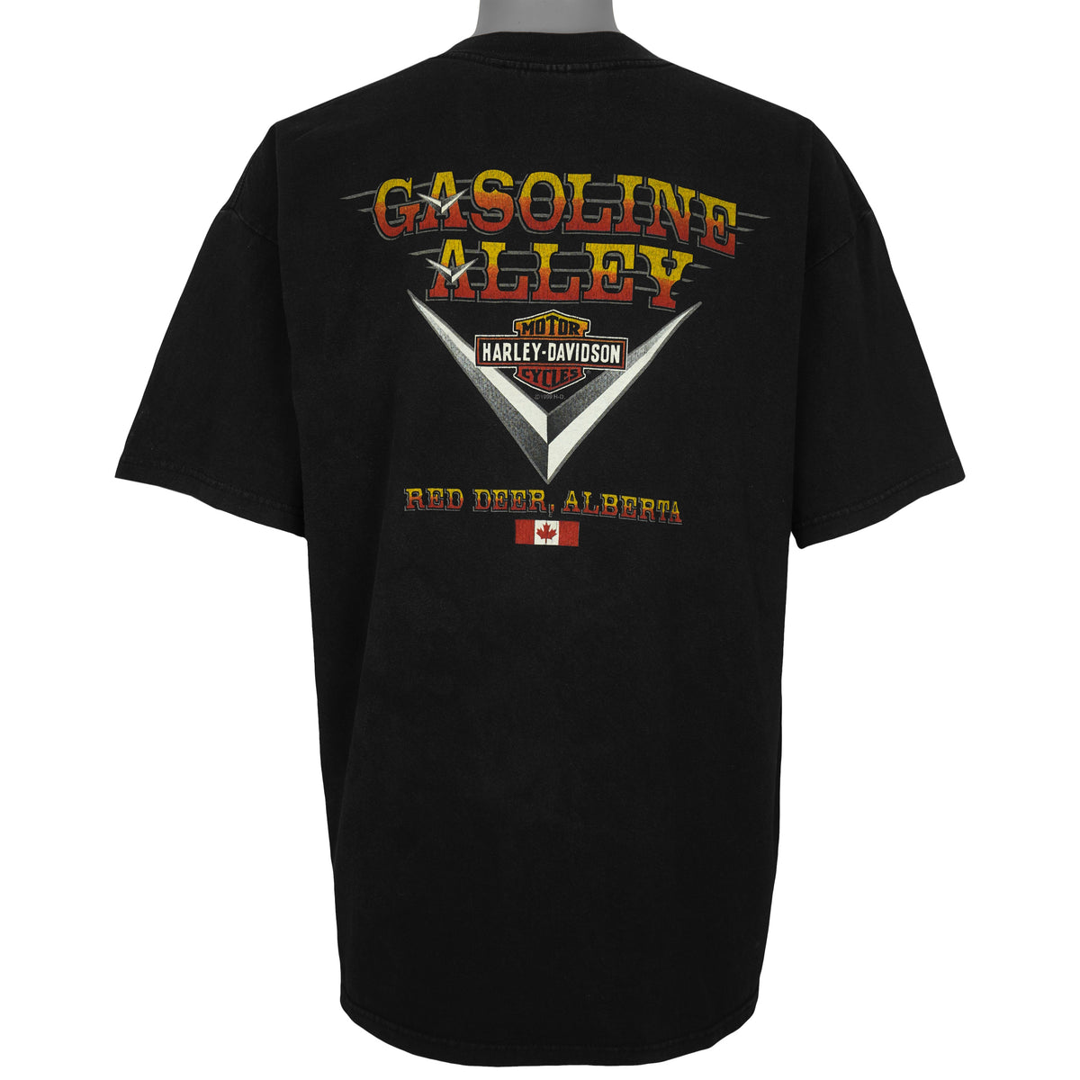 Harley Davidson - Gasoline Alley T-Shirt 1999 X-Large Vintage Retro