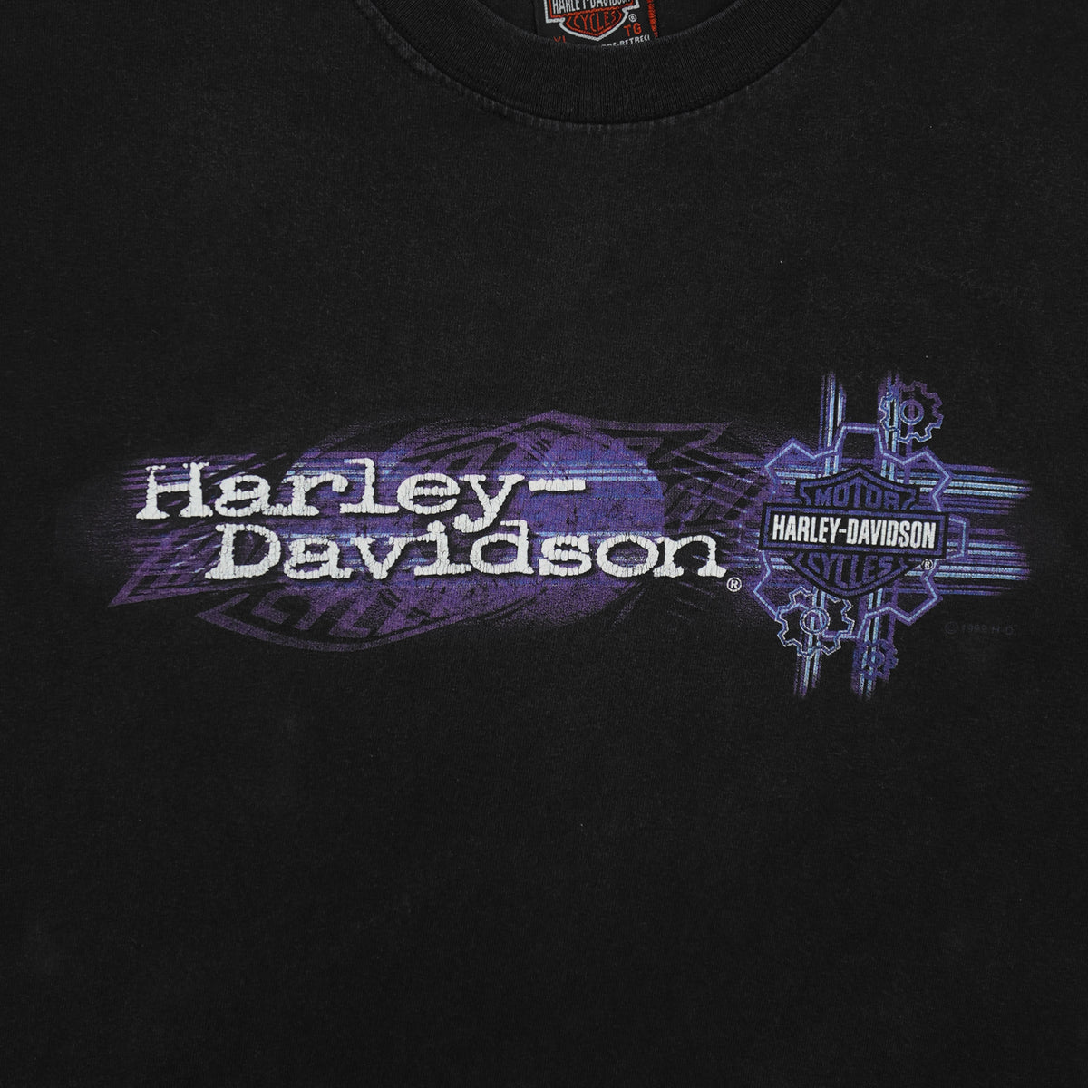 Harley Davidson - Gasoline Alley T-Shirt 1999 X-Large Vintage Retro
