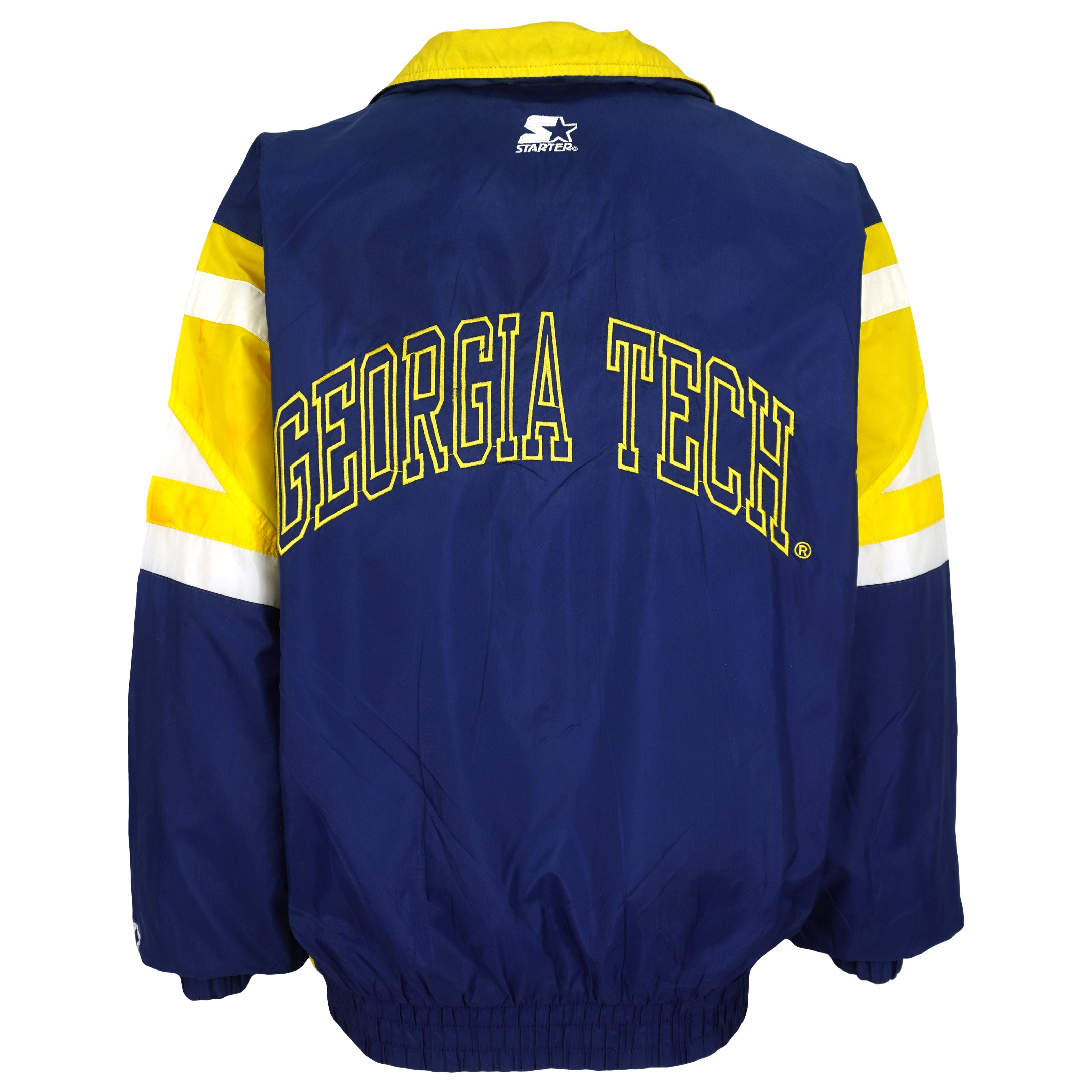 Starter (NCAA) - Georgia Tech Zip-Up Windbreaker 1990s Medium Vintage Retro