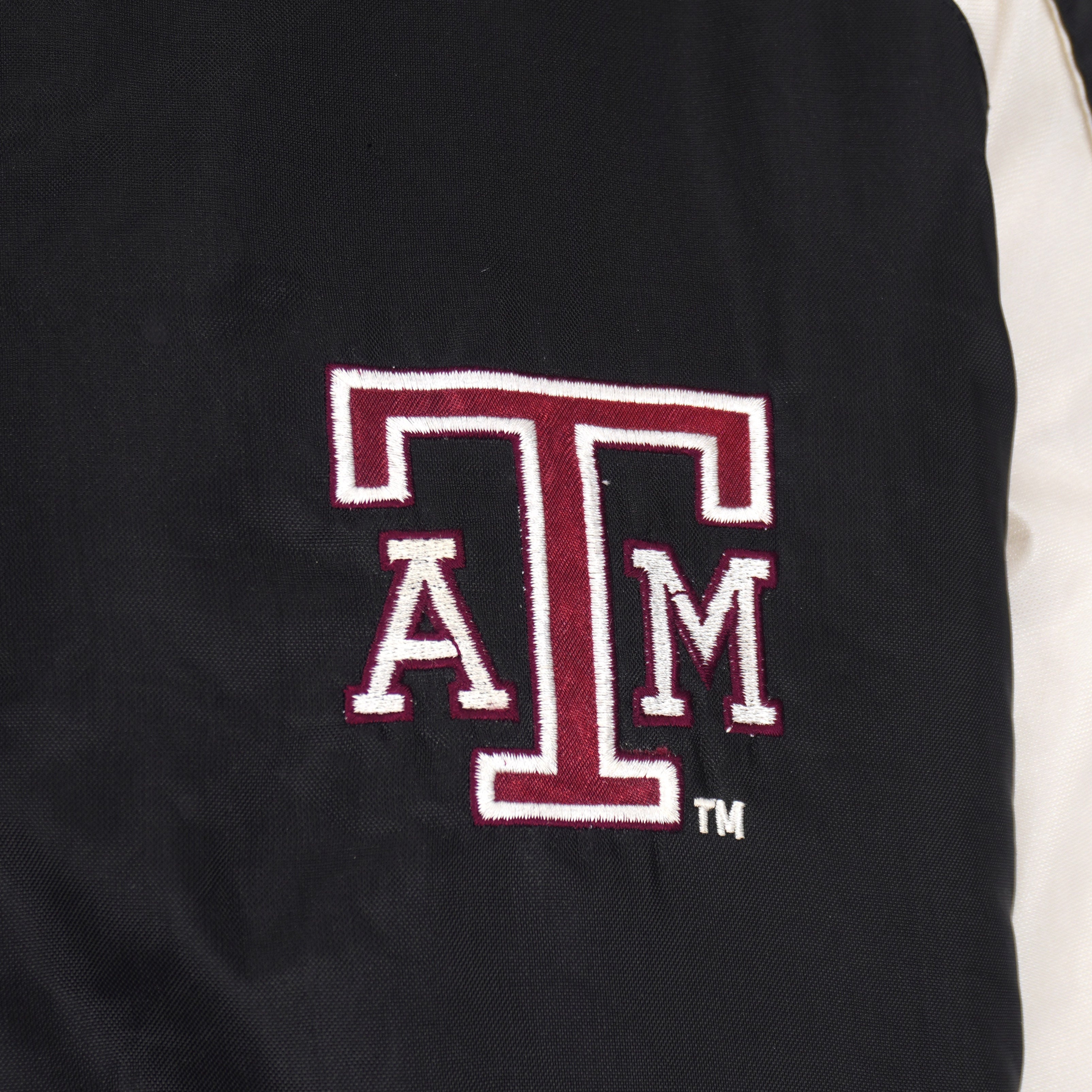 Texas A&M embroidered chest logo detail