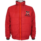 Genuine Stuff Nebraska Huskers reversible puffer jacket red-side front view