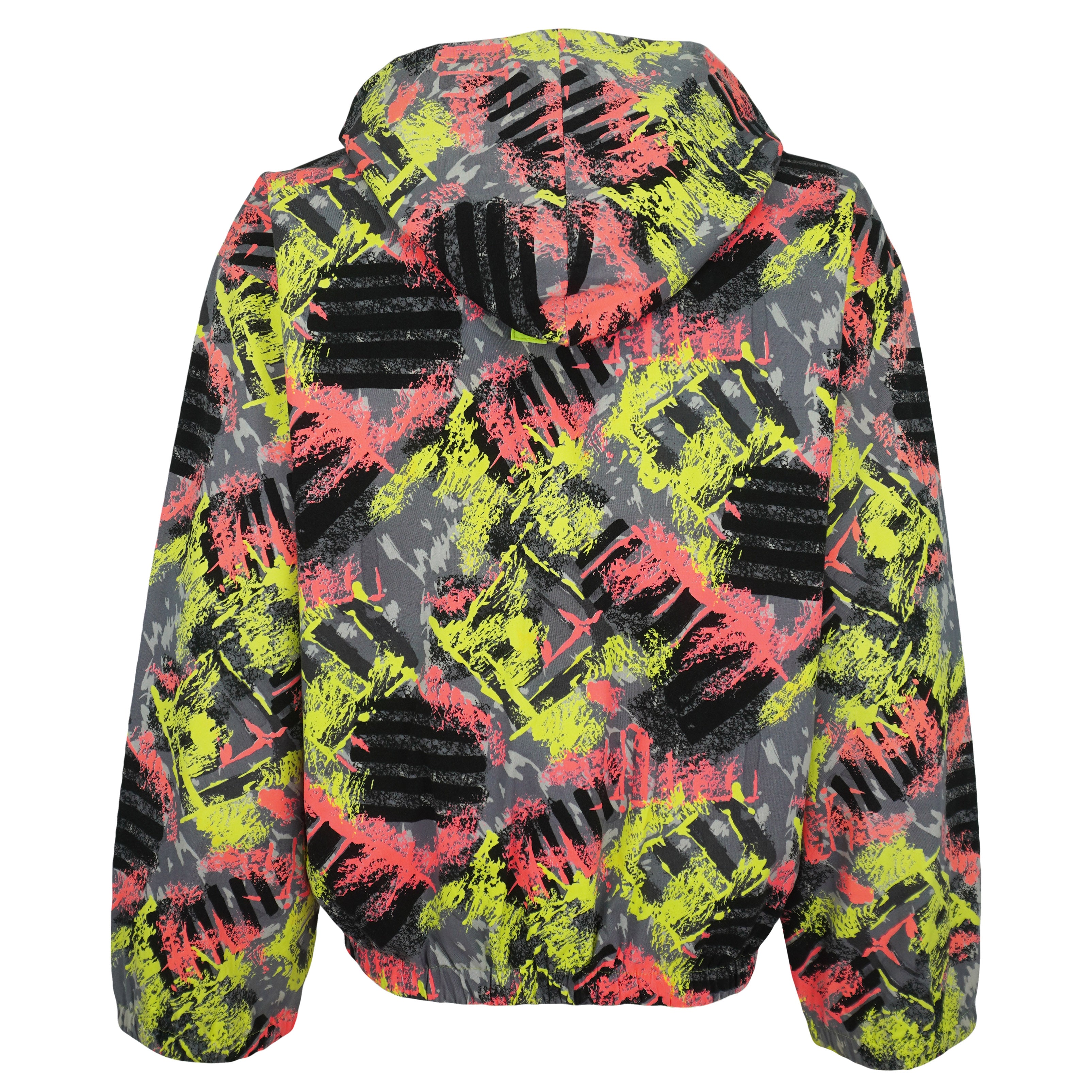 Vintage - Offshore Reversible Hooded All Over Print Jacket 1990s Large Vintage Retro