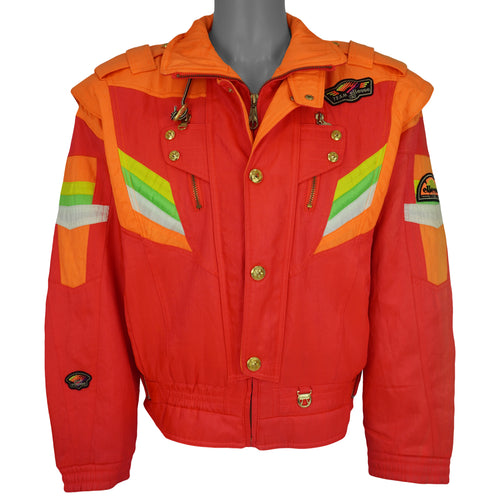 Ellesse - Italy Spell-Out Embroidered Ski Jacket 1990s Large Vintage Retro