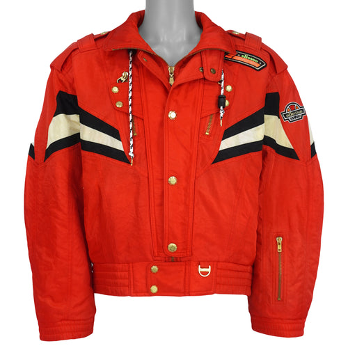 Ellesse - B.A Speed Ski Equipment's Spell-Out Ski Jacket 1990s Large Vintage Retro
