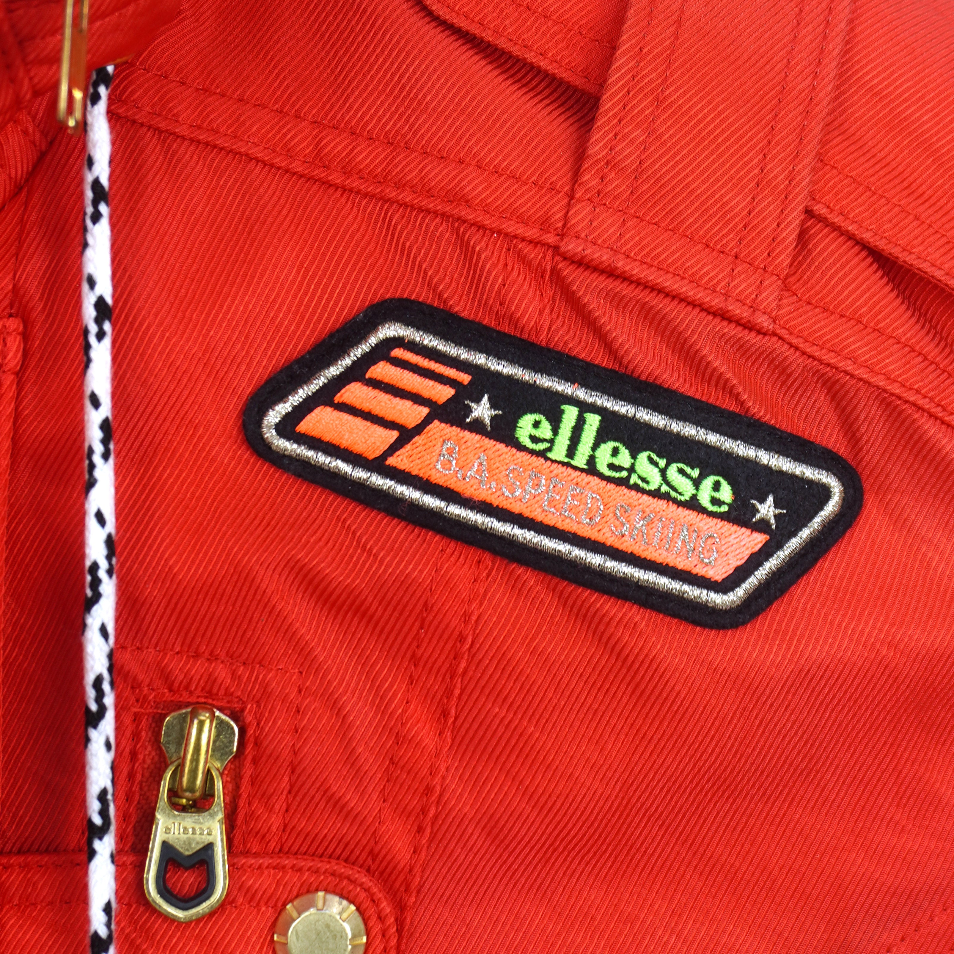 Ellesse - B.A Speed Ski Equipment's Spell-Out Ski Jacket 1990s Large Vintage Retro