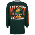 NCAA (Signet) - Miami Hurricanes Garfield Long Sleeve Shirt 1990s Large Vintage Retro