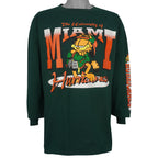 NCAA (Signet) - Miami Hurricanes Garfield Long Sleeve Shirt 1990s Large Vintage Retro