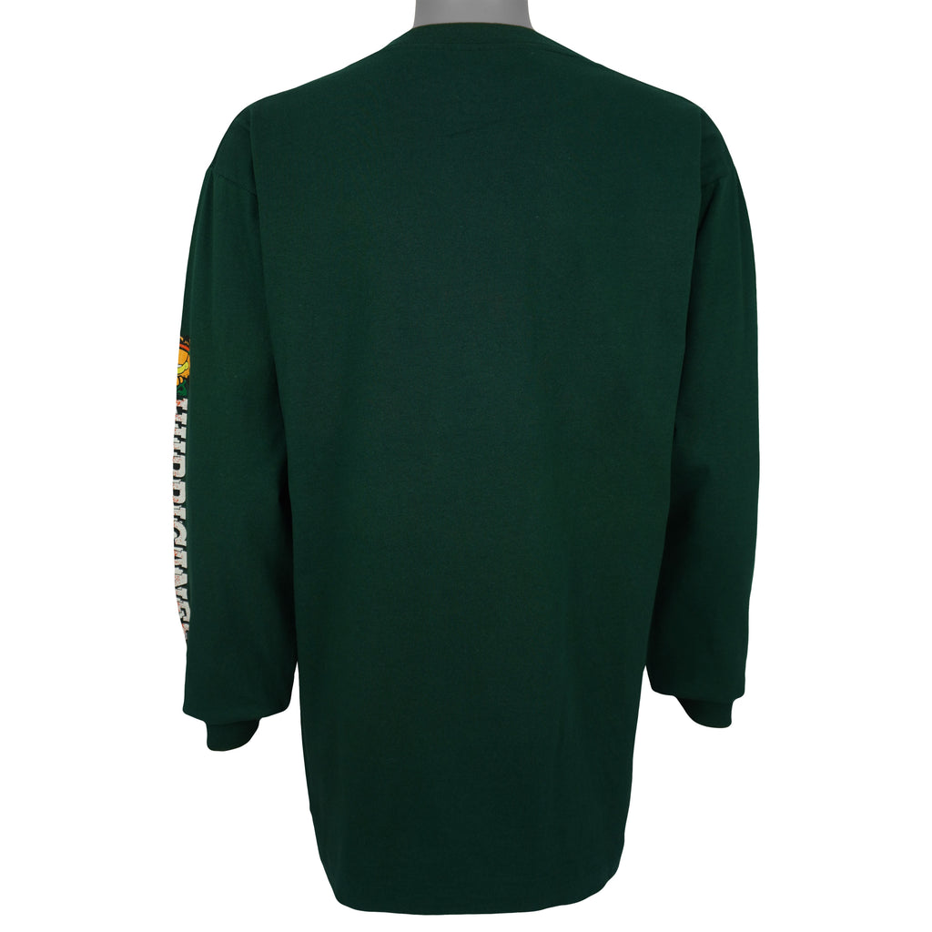 NCAA (Signet) - Miami Hurricanes Garfield Long Sleeve Shirt 1990s Large Vintage Retro