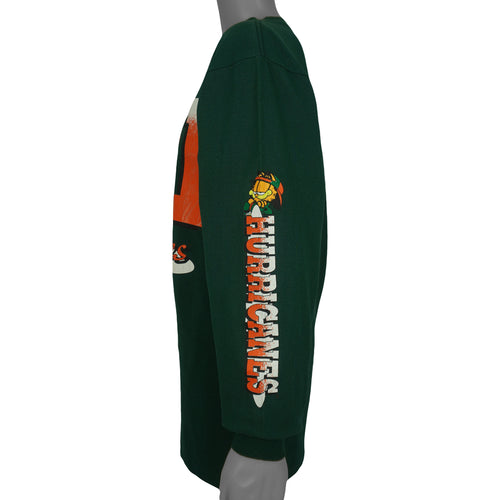 NCAA (Signet) - Miami Hurricanes Garfield Long Sleeve Shirt 1990s Large Vintage Retro
