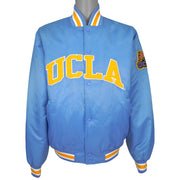 Majestic UCLA Bruins light-blue satin puffer jacket front view