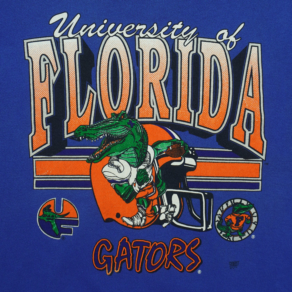 NCAA (Tultex) - University of Florida Gators Crew Neck Sweatshirt 1990s Medium Vintage Retro