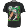 Soffe's Hawaii Rainbow Warriors No. 1 black football T-shirt front view
