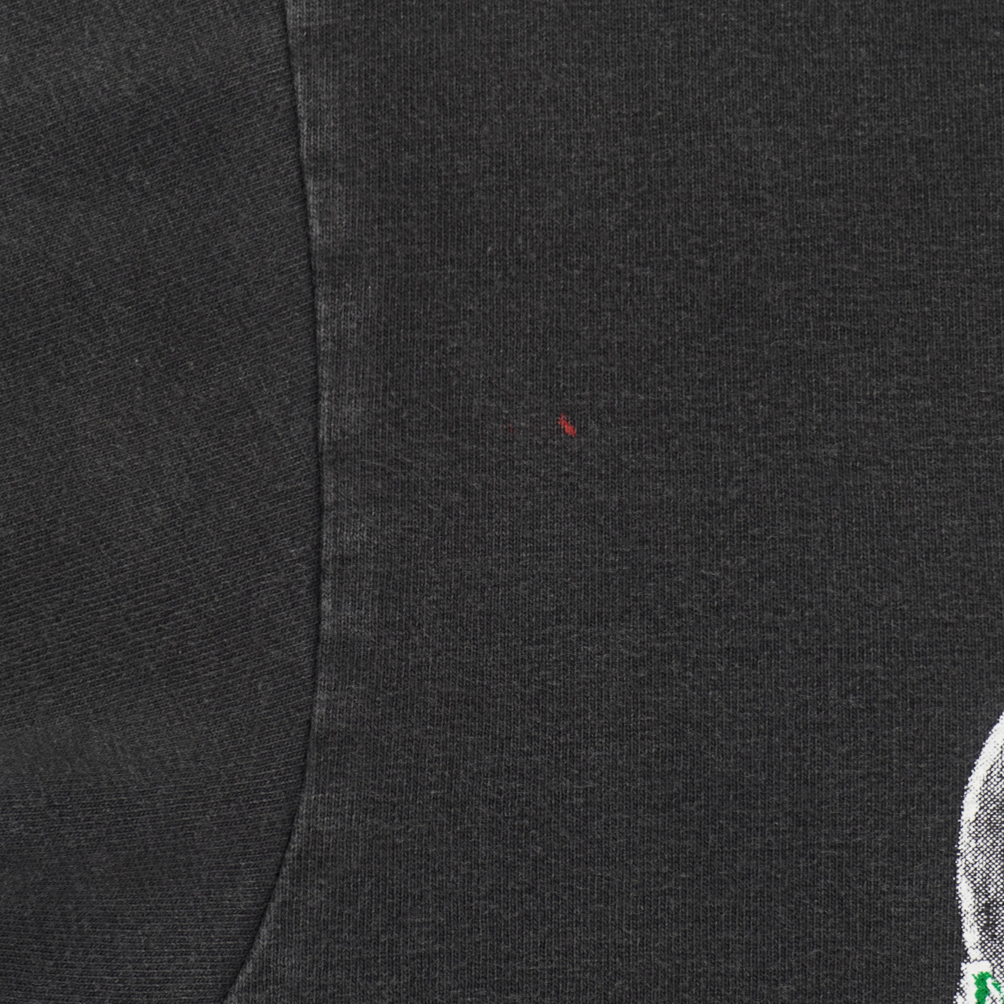 Hawaii Rainbow Warriors T-shirt condition detail showing a minor mark