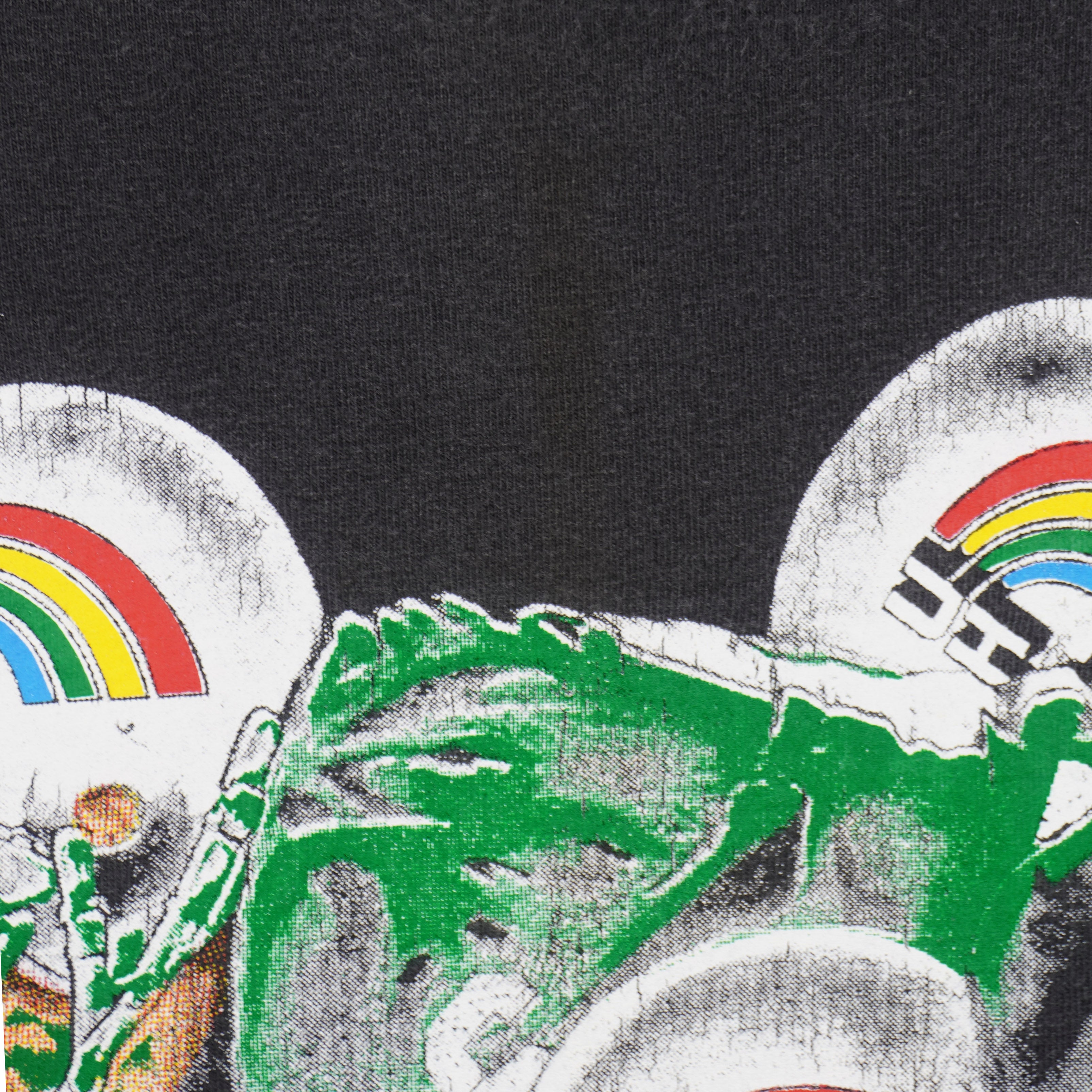 Hawaii Rainbow Warriors T-shirt screen-print wear detail