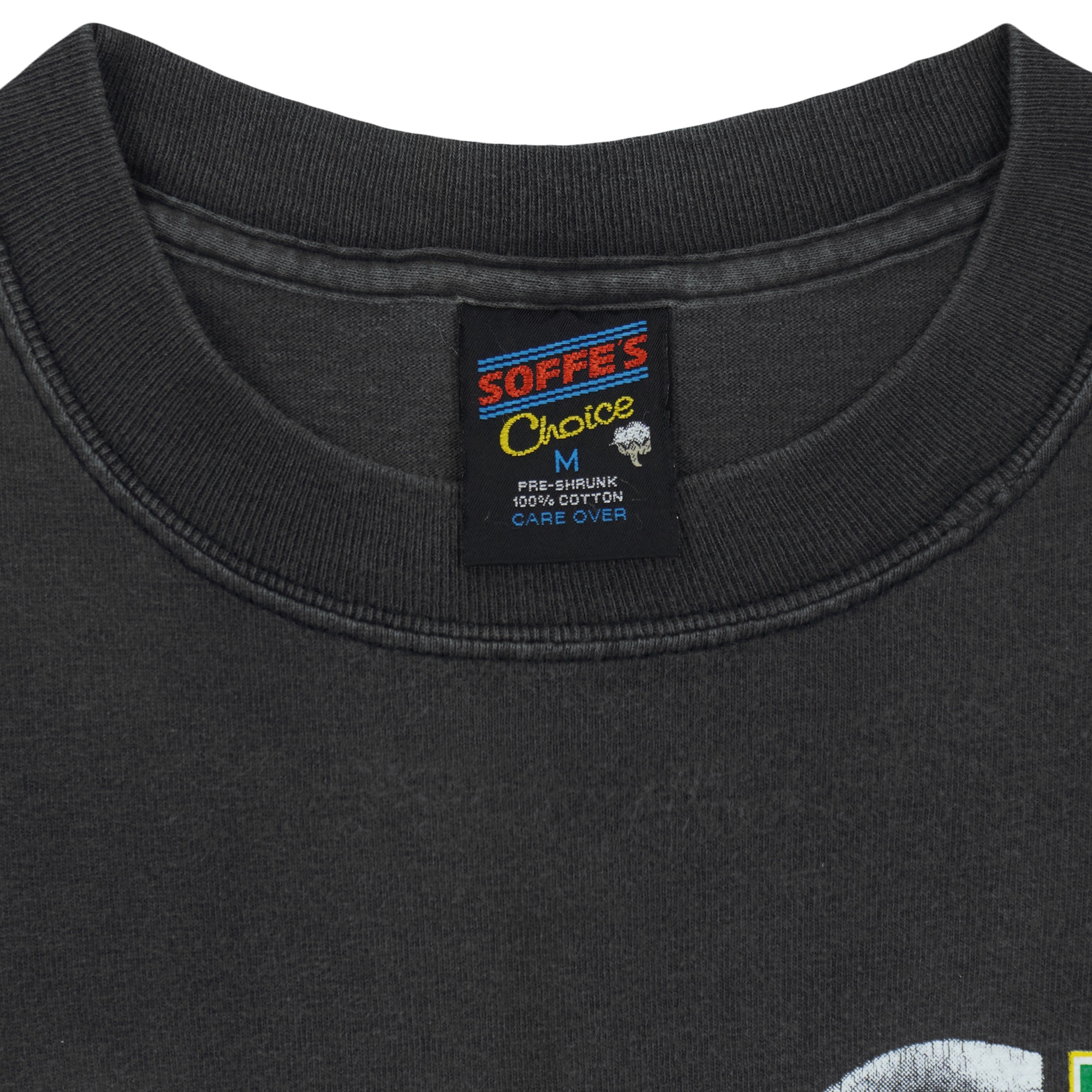 Soffe's Choice Medium brand and size tag