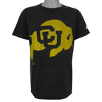 Starter Colorado Buffaloes black single-stitch T-shirt front view