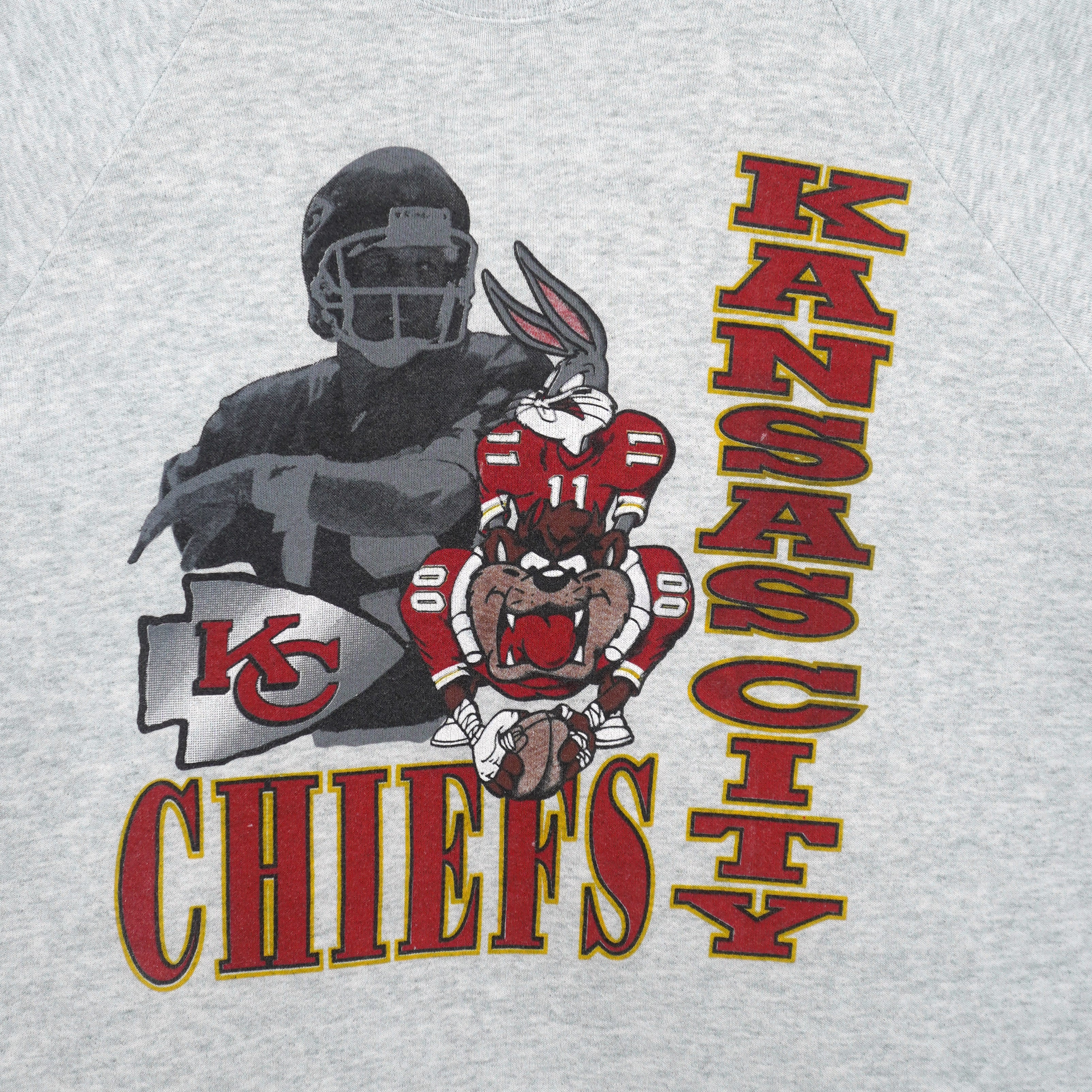 NFL - Kansas City Chiefs x Looney Tunes Crew Neck Sweatshirt 1990s X-Large Vintage Retro Football